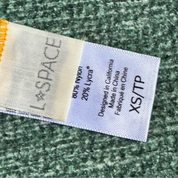 L*Space Alia Sunny Yellow Bikini Top - Extra Small - Picture 2 of 4